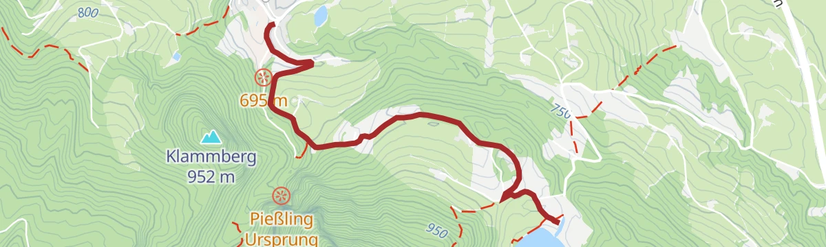 Route map: Gleinkersee nach Roßleithen